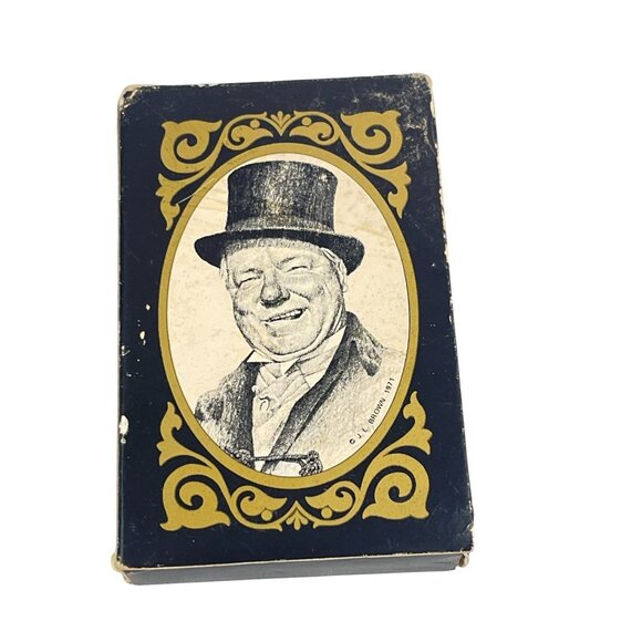 1971 W.C. Fields Commemorative Playing Cards Deck Vintage Humor Collectible - Picture 2 of 6